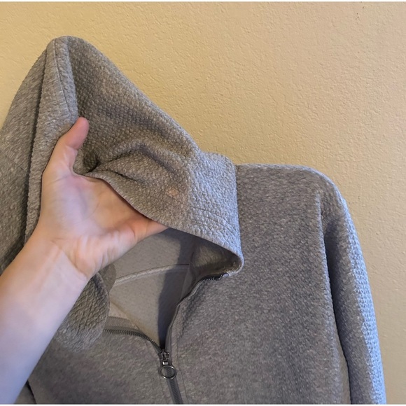 Lululemon All Yours Zip Hood Jacket Bubble Dot Heathered Core Light GreyWhite 4 - Picture 11 of 12